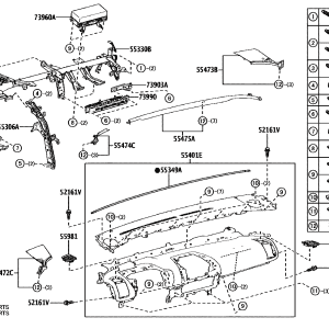 52161-02040 Rear Bumper Clip / Rear Bumper Push-Type Retainer (Applicable to Toyota bZ4X)