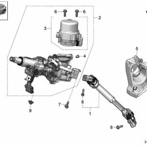 53220-31Y-H12 Steering Column (Applicable to Honda NS2)