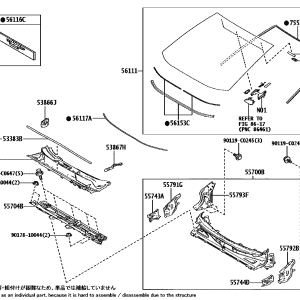 561010R750 Windshield Glass (Applicable to Toyota bZ4X)