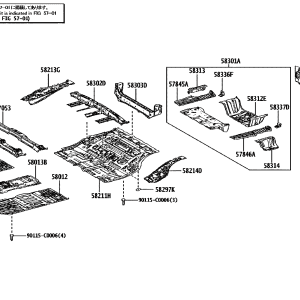 570510R090 Front Floor RH Crossmember Sub-Assembly (Applicable to Toyota bZ4X)
