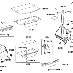 583870R170C0 Rear Floor Trim Board (Applicable to Toyota bZ4X)