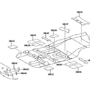 586110R050 Front Floor Silencer (Applicable to Toyota bZ4X)