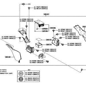 588100R080C3 Console Box Assembly (Applicable to Toyota bZ4X)