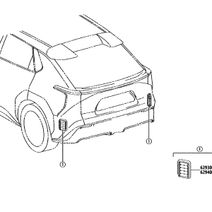 62940-02240 Quarter Ventilation Duct Assembly RH (Applicable to Toyota bZ4)