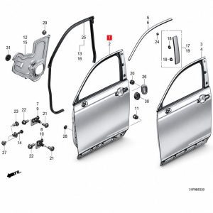6701031AH00ZZ Front Door RH (Applicable to Honda NS1)