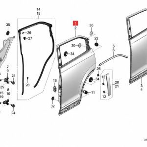 67510-31A-H00ZZ Rear Door RH (Applicable to Honda NS1)