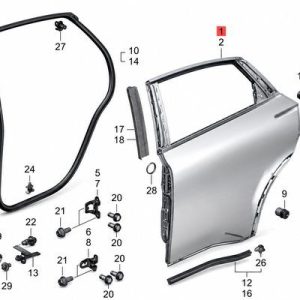 67510-31Y-H01ZZ Rear Door RH (Applicable to Honda NP2)