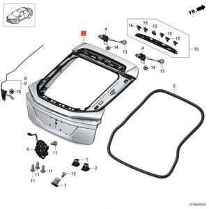 68110-33T-H61ZZ Tailgate / Hatchback Door (Applicable to Honda NS2)